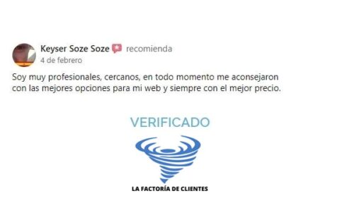 Oferta de diseño paginas-web La-Factoría de clientes